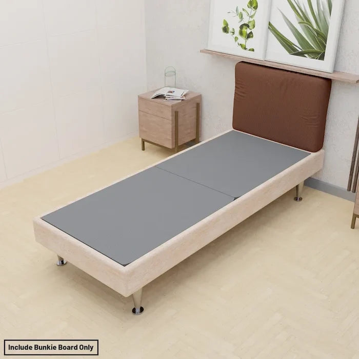 1.5-Inch Split Bunkie Board for Mattress Bed Support Fully Assembled Gray