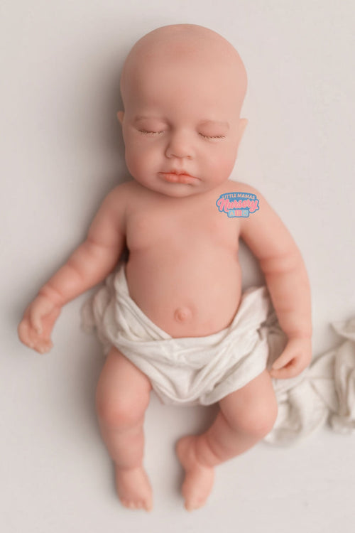 Palmer, 16-inch fully platinum silicone baby doll — Little Mamas Nursery