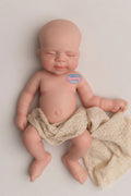 Wells, 16-inch fully platinum silicone baby doll — Little Mamas Nursery