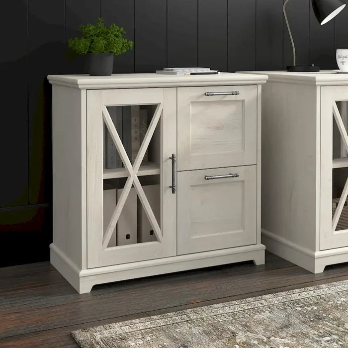 Lennox 2 Drawer Lateral File Cabinet with Shelves by Bush Furniture