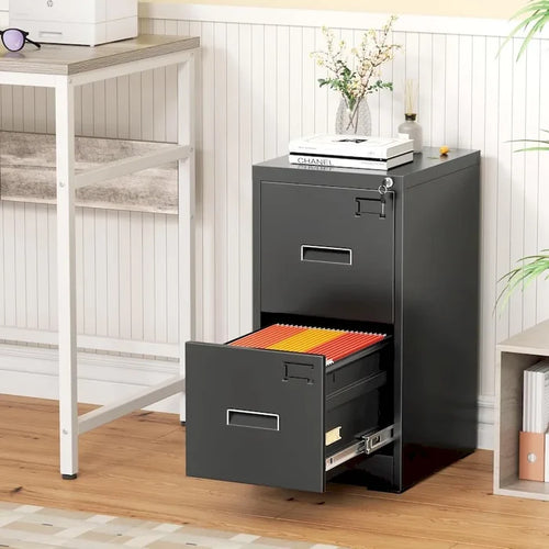 2 Drawer Vertical File Cabinet with Lock for Home Office