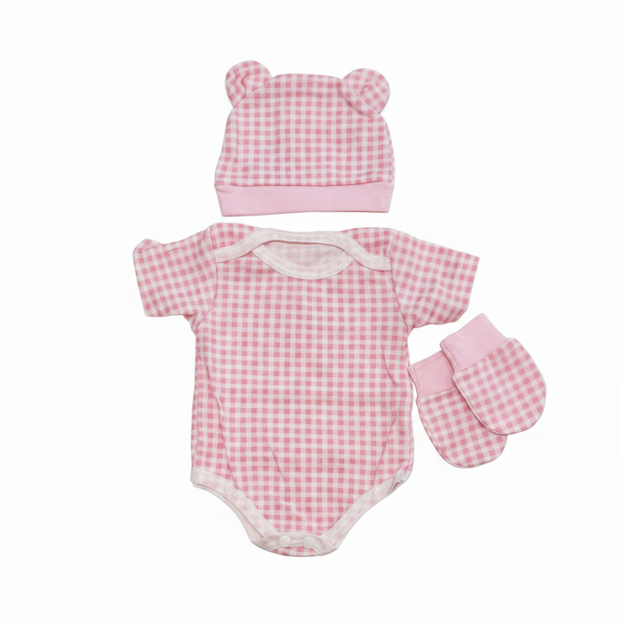 3-Piece Onesie Set (alternate angle) — Little Mamas Nursery