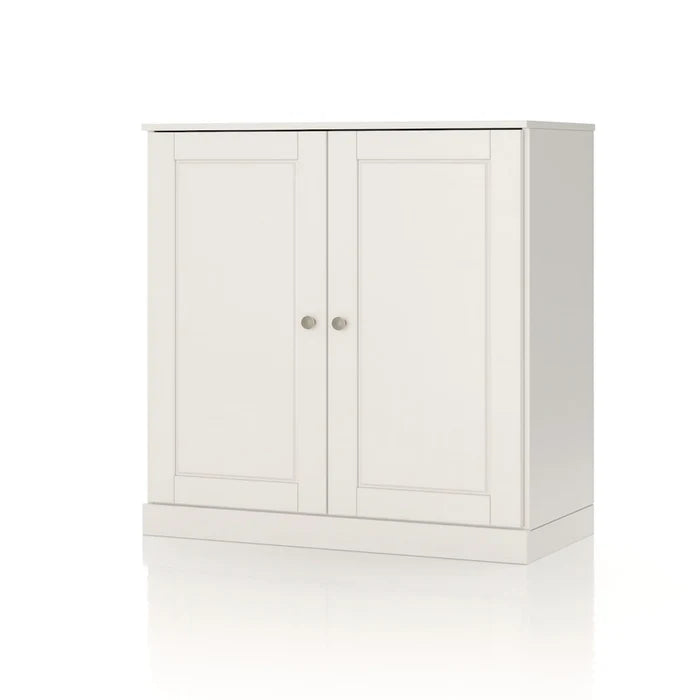 32" Solid Wood Bathroom Cabinet with Solid Doors and Adjustable Shelves