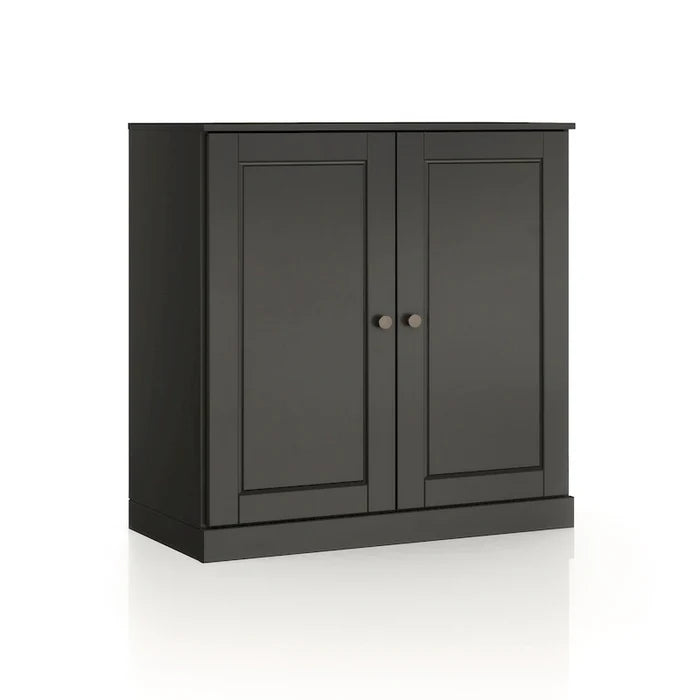 32" Solid Wood Bathroom Cabinet with Solid Doors and Adjustable Shelves
