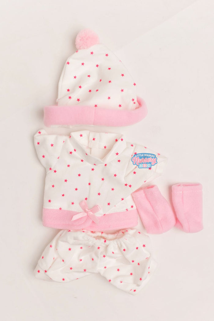 4-Piece Velvet Top, Bloomers, Hat & Booties Set (front view) — Little Mamas Nursery