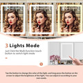 43.3W Makeup Vanity White Vanity Desk with Hidden Storage Shelves