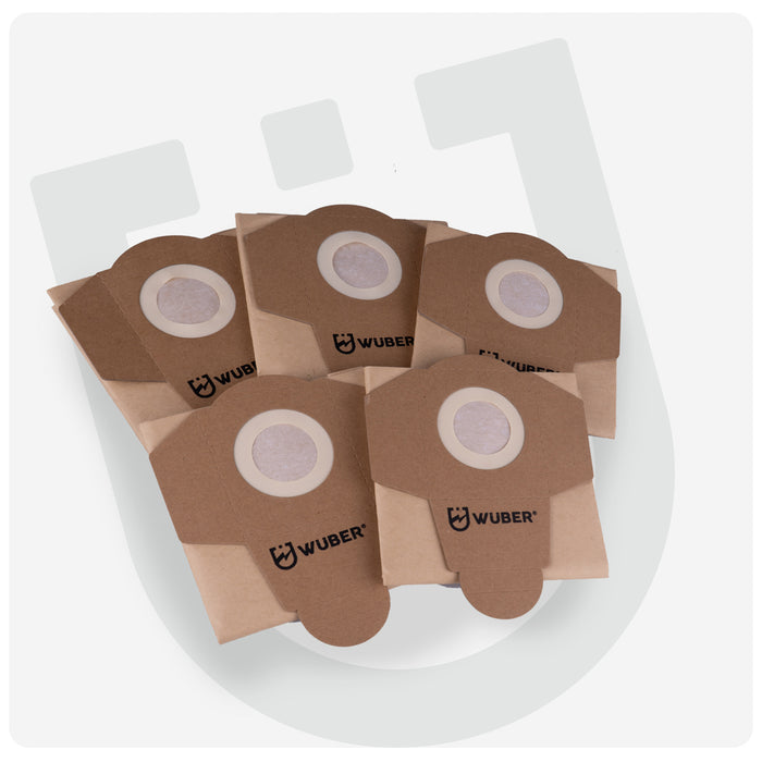 5x Worki do odkurzacza przemysłowego 20 l WUBER