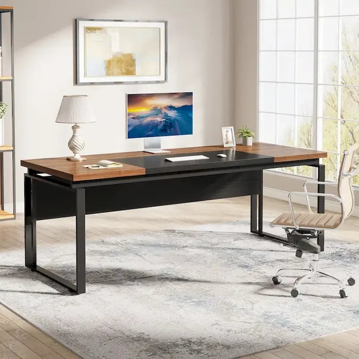 63 Inch Modern Executive Computer Desk, 5FT Wide Home Office Desk