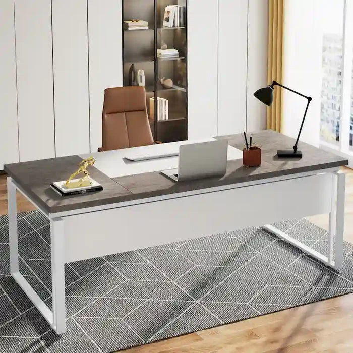 63 Inch Modern Executive Computer Desk, 5FT Wide Home Office Desk
