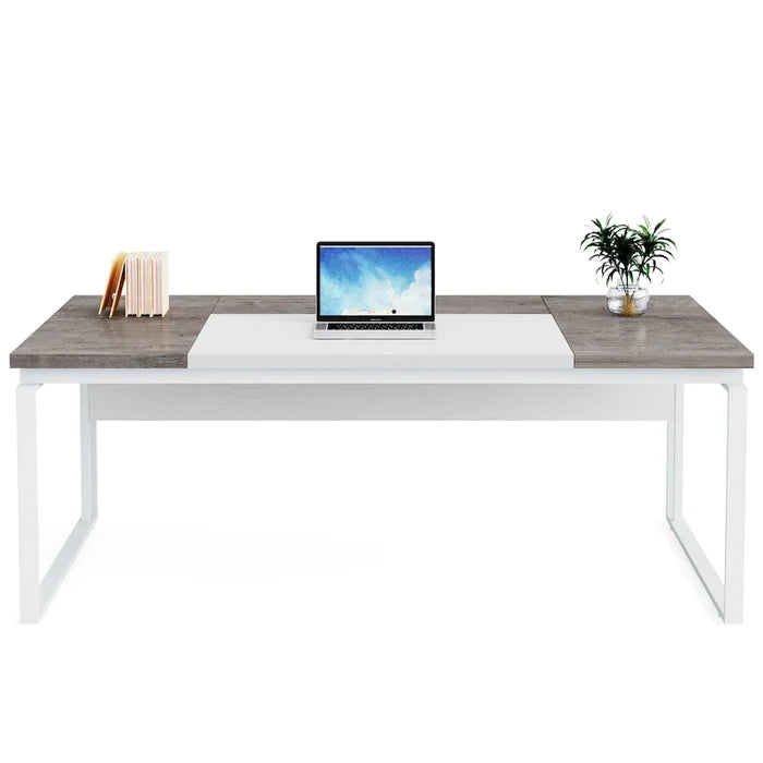 63 Inch Modern Executive Computer Desk, 5FT Wide Home Office Desk