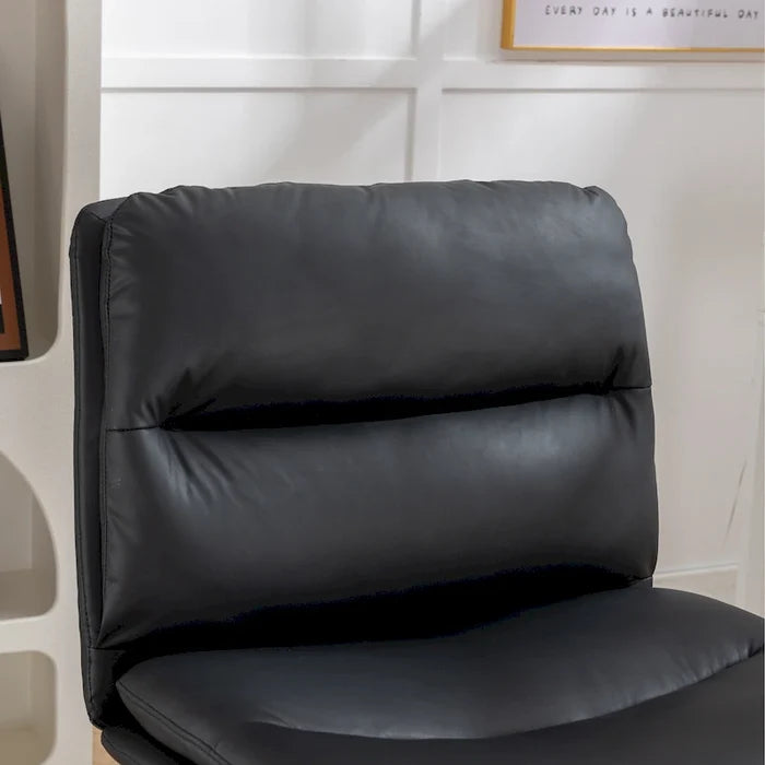 Adjustable Swivel Criss Cross Chair Wide Seat Office Vanity Chair