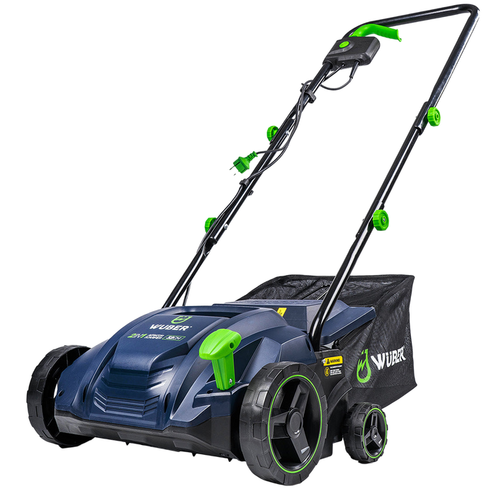Aerator wertykulator Sklep narzędziowy WUBER 32 cm z silnikiem 1500 W i koszem na trawę