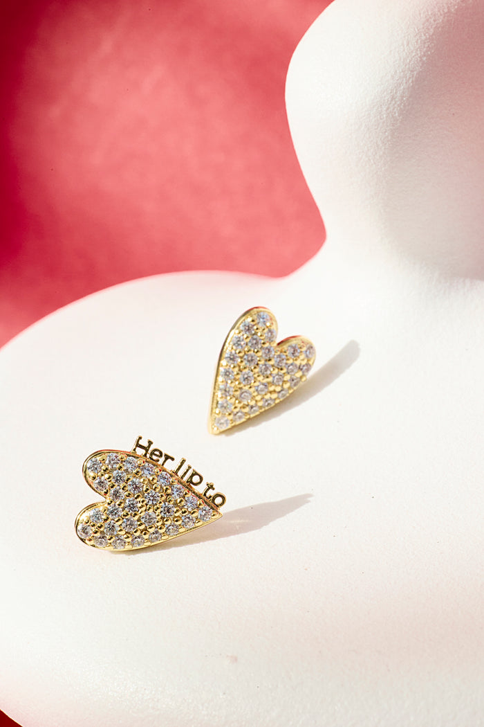 Be Mine Pavé Heart Pierces