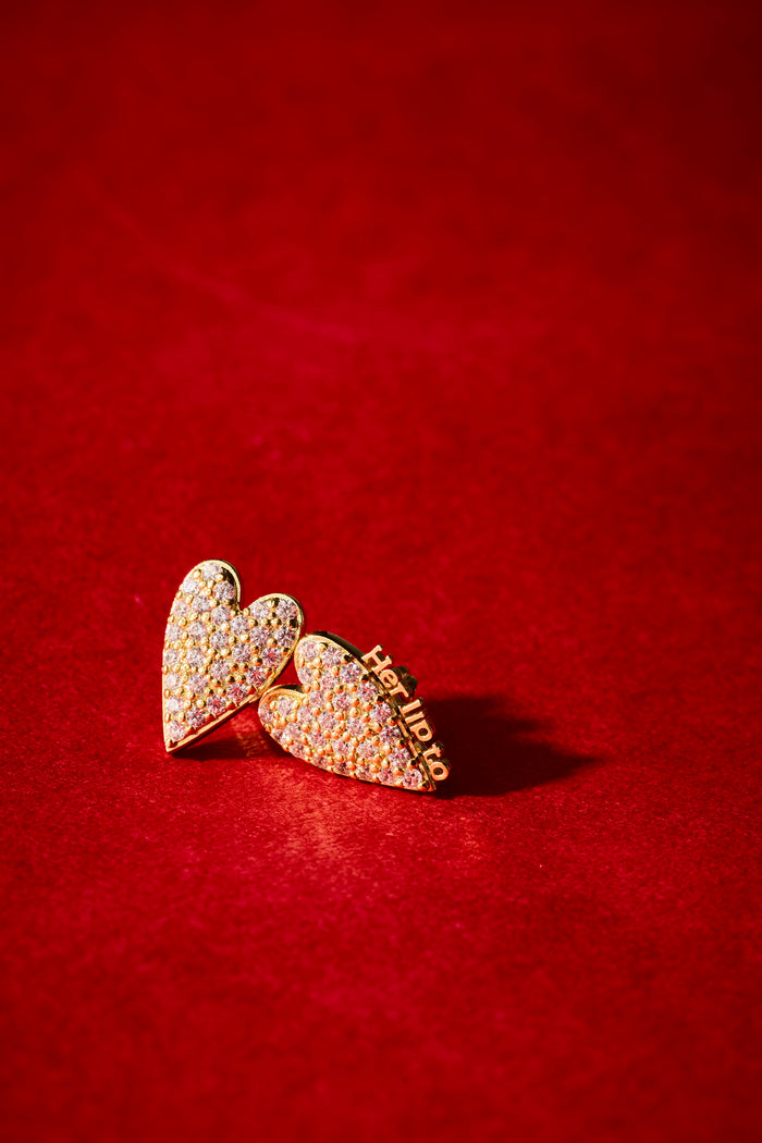 Be Mine Pavé Heart Pierces