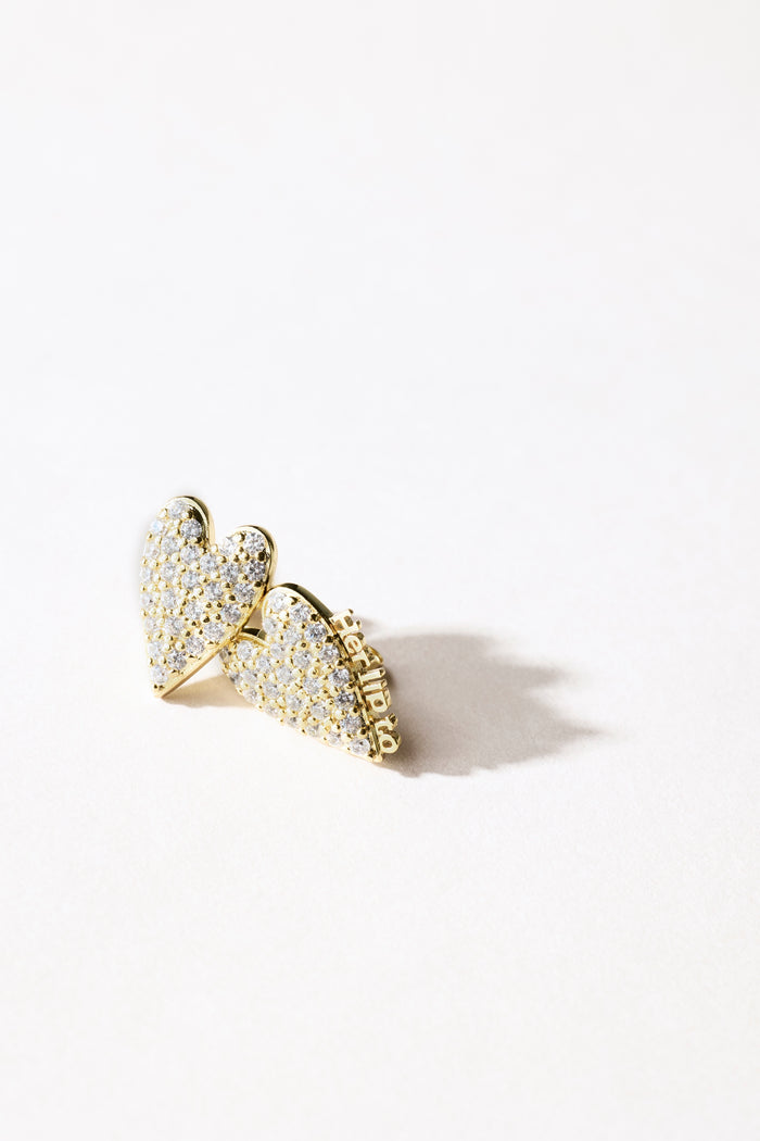 Be Mine Pavé Heart Pierces