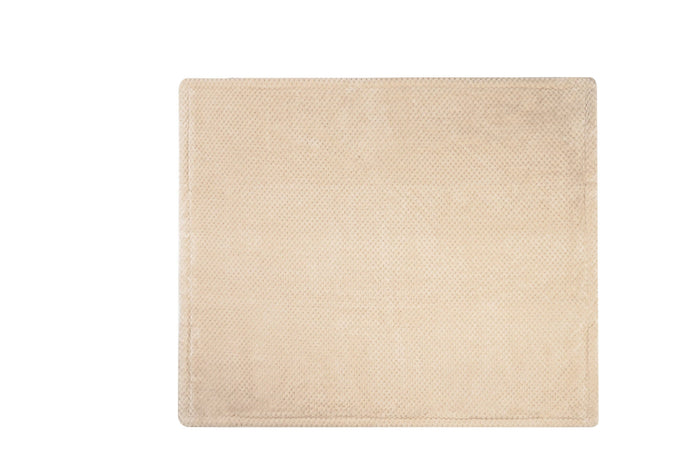 Beige Baby Blanket with Bunny Plush Toy (close-up) — Little Mamas Nursery