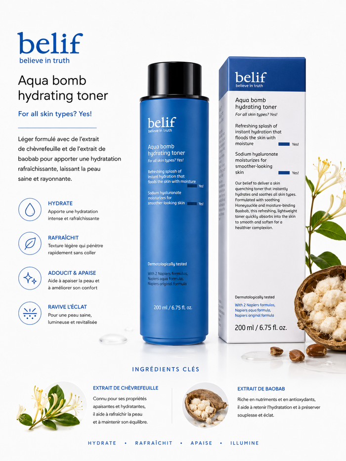 [belif] AQUA BOMB HYDRATING TONIQUE