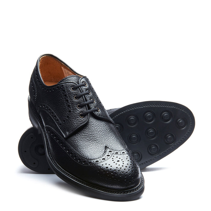 Black Grain-Calf 4 Eye Gibson Brogue Shoe