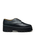 Black Greasy 3 Eye Platform Gibson Shoe