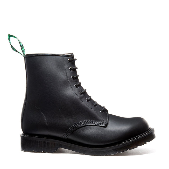 Black Greasy 8 Eye Derby Boot & Care Kit