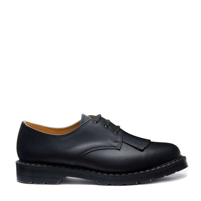 Black Greasy Gibson Shoe & Brogue Kiltie