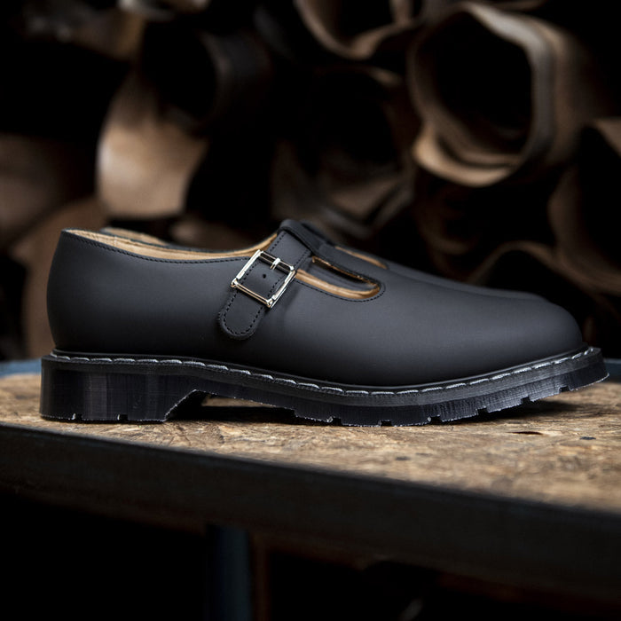 Black Greasy Mary Jane Shoe
