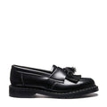 Black Vegan Hi-Shine Tassel Loafer
