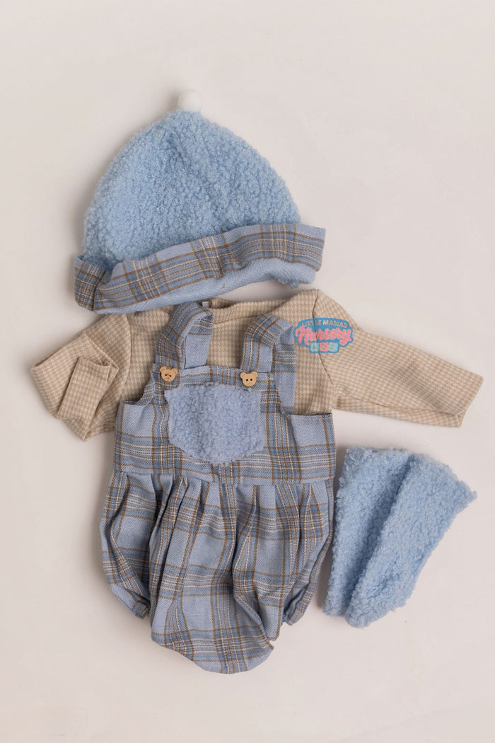 Blue Plaid Jumper Set with Hat & Socks — Little Mamas Nursery