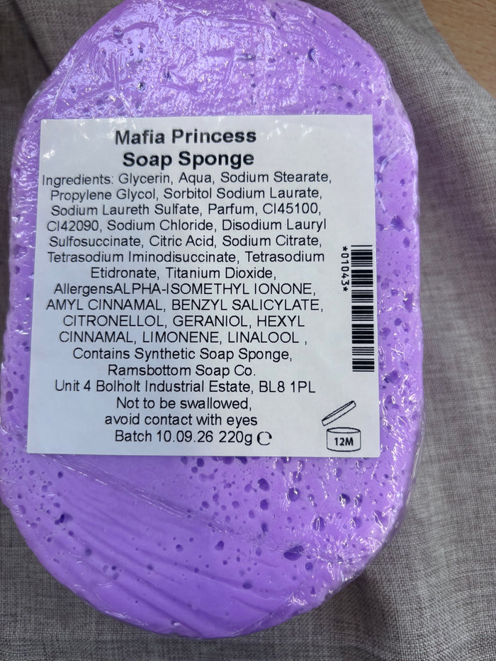 Bookish Mafia Princess Exfoliating Soap Sponge