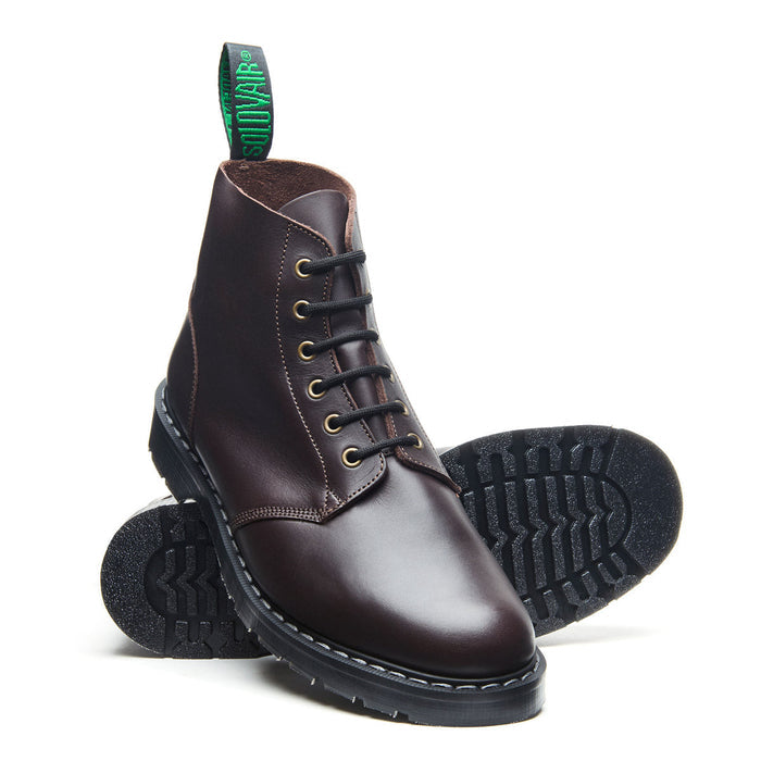 Brown Greasy 6 Eye Astronaut Boot