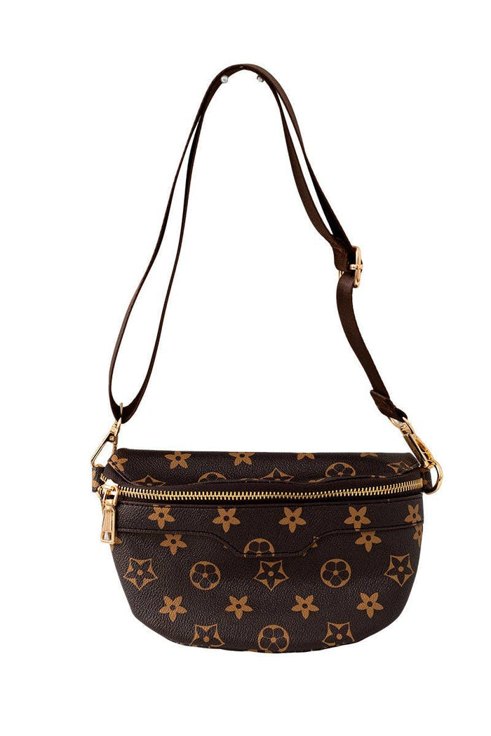 Brown Kids Crossbody Bag (side view) — Little Mamas Nursery