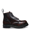 Burgundy Rub-Off 6 Eye Steel Toe Capped Derby Boot