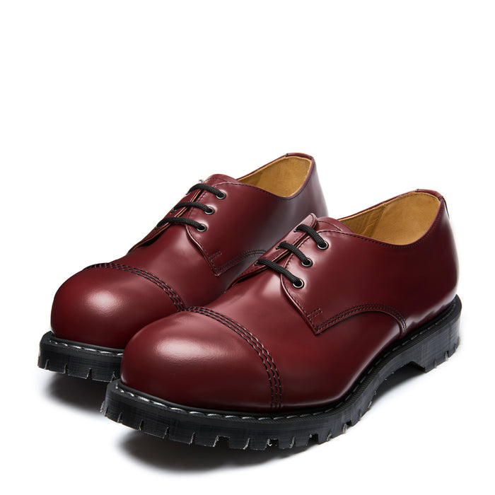 Cherry Red Hi-Shine Steel Toe Gibson Shoe