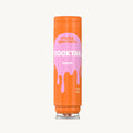 Große Flasche mit Cocktailsoße, orange mit rosa Etikett, 500 ml.
