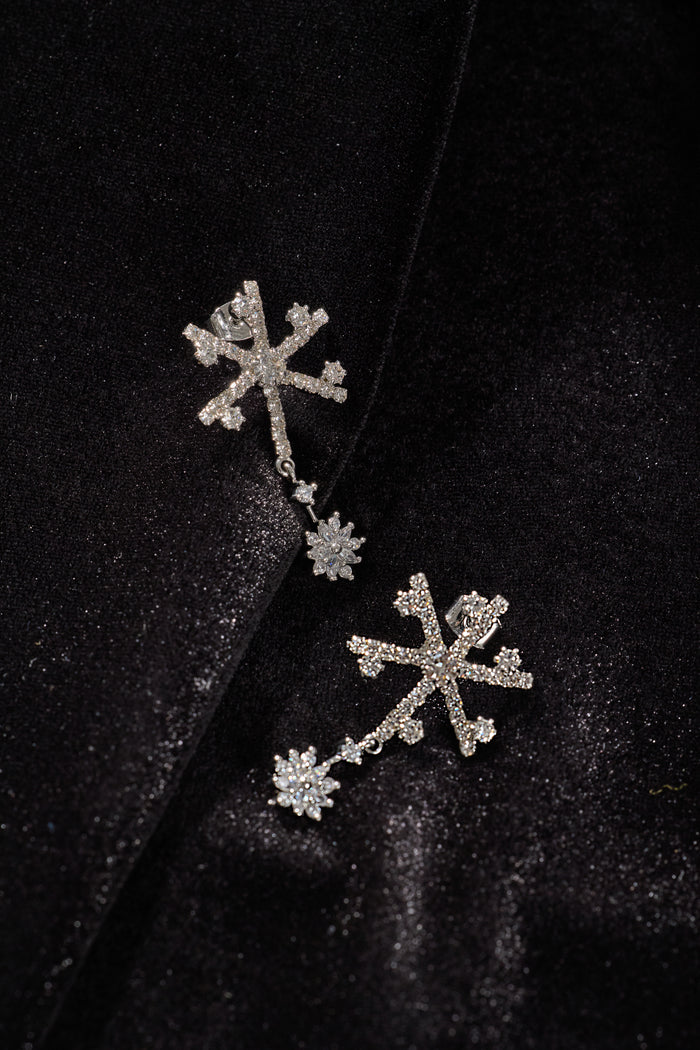 Crystal Snowflake Pierces