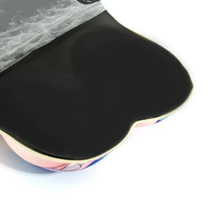 Custom 3D ergonomic mouse pad with wrist support and black non-slip backing