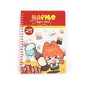 Custom anime spiral notebook with orange-haired cartoon character, cola bottles, and colorful cover.