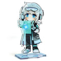 Custom light up acrylic standee with anime character and illuminated base