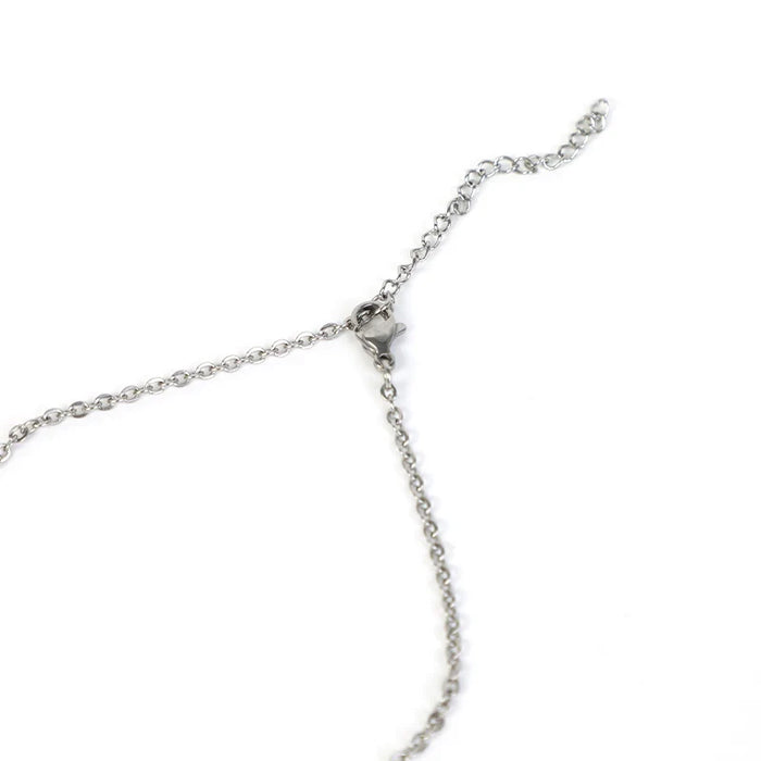 Silver chain with lobster clasp, ideal for custom keychains or charms
