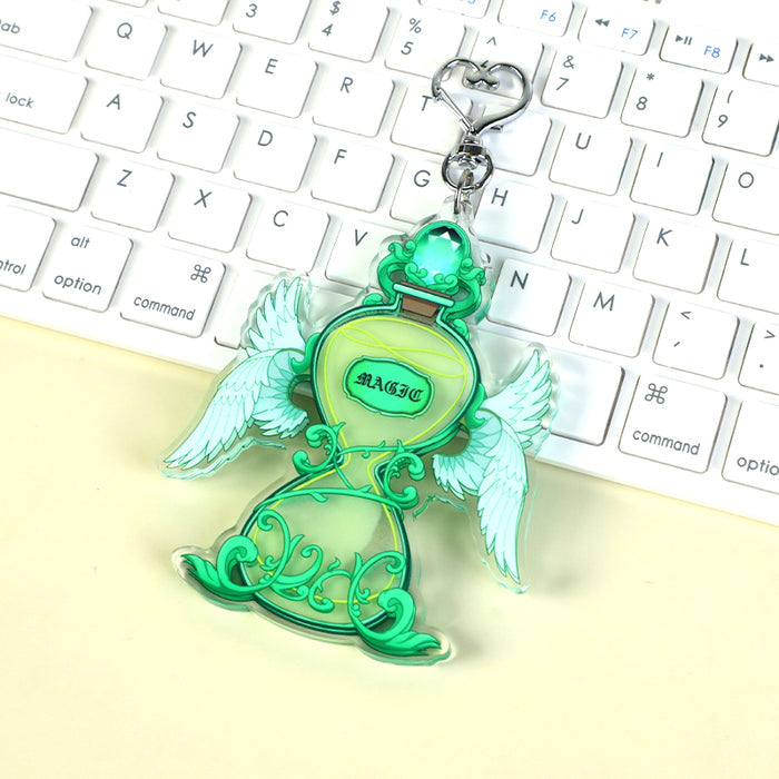 Custom Pre-filled Quicksand Liquid Shaker Acrylic Keychains