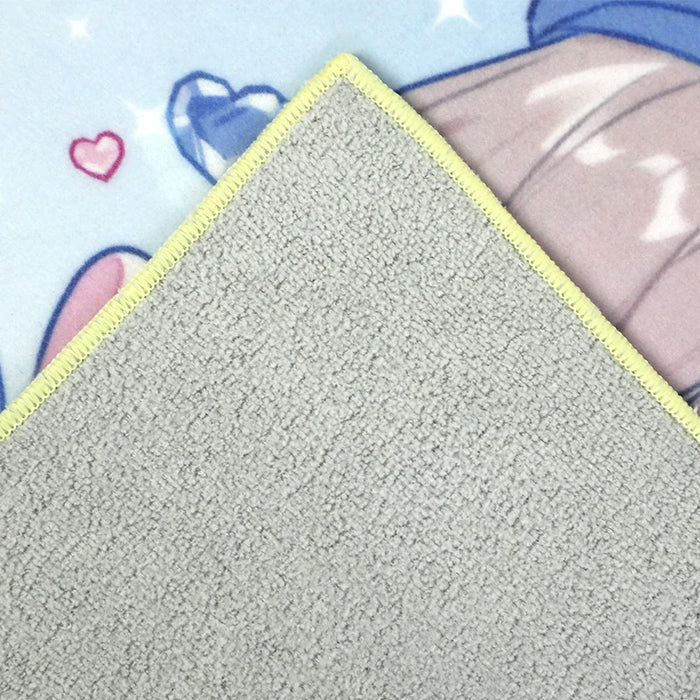 Custom self-adhesive reusable cloth wrap with textured gray backing and anime print front.