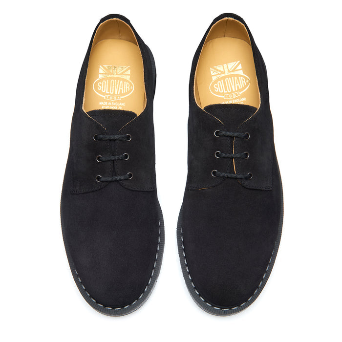 Dark Navy Suede 3 Eye Gibson Shoe