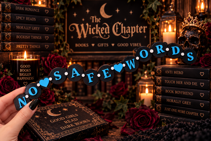 Dark Romance 3D Printed Bookshelf Decor Accessories: No safe words