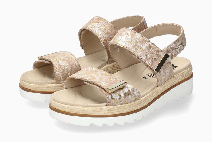 Dominica Mephisto Women's Sandals Nude Full Pair