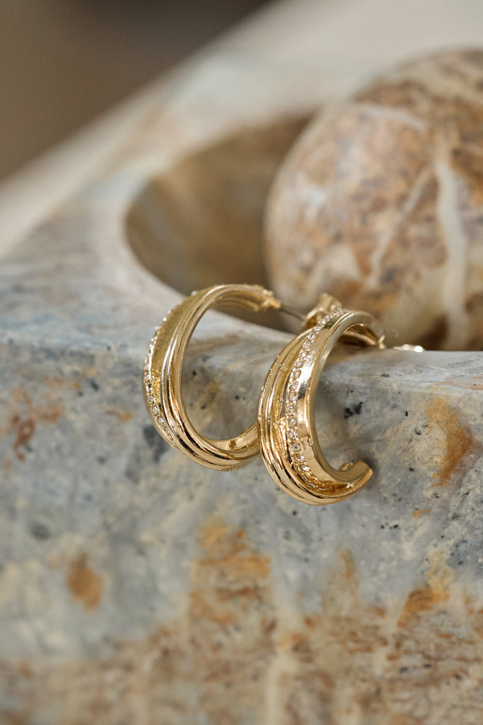 Double Ridge Hoop Pierces