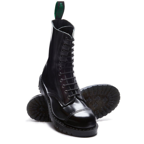 "Englander" Black 11 Eye Steel Toe Derby Boot
