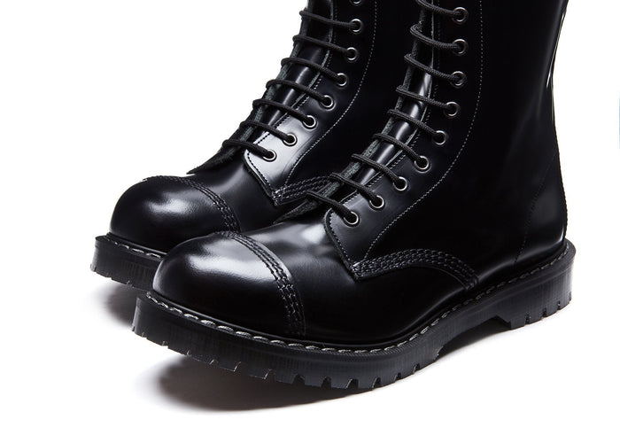 "Englander" Black 11 Eye Steel Toe Derby Boot