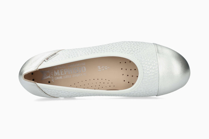 Mephisto Women's Flat Erika Silver Top