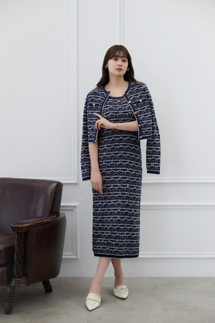 ［Essentia］Spring Tweed Dress Set