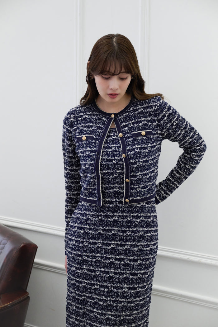 ［Essentia］Spring Tweed Dress Set